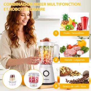 Blender de grande capacité 1500ML