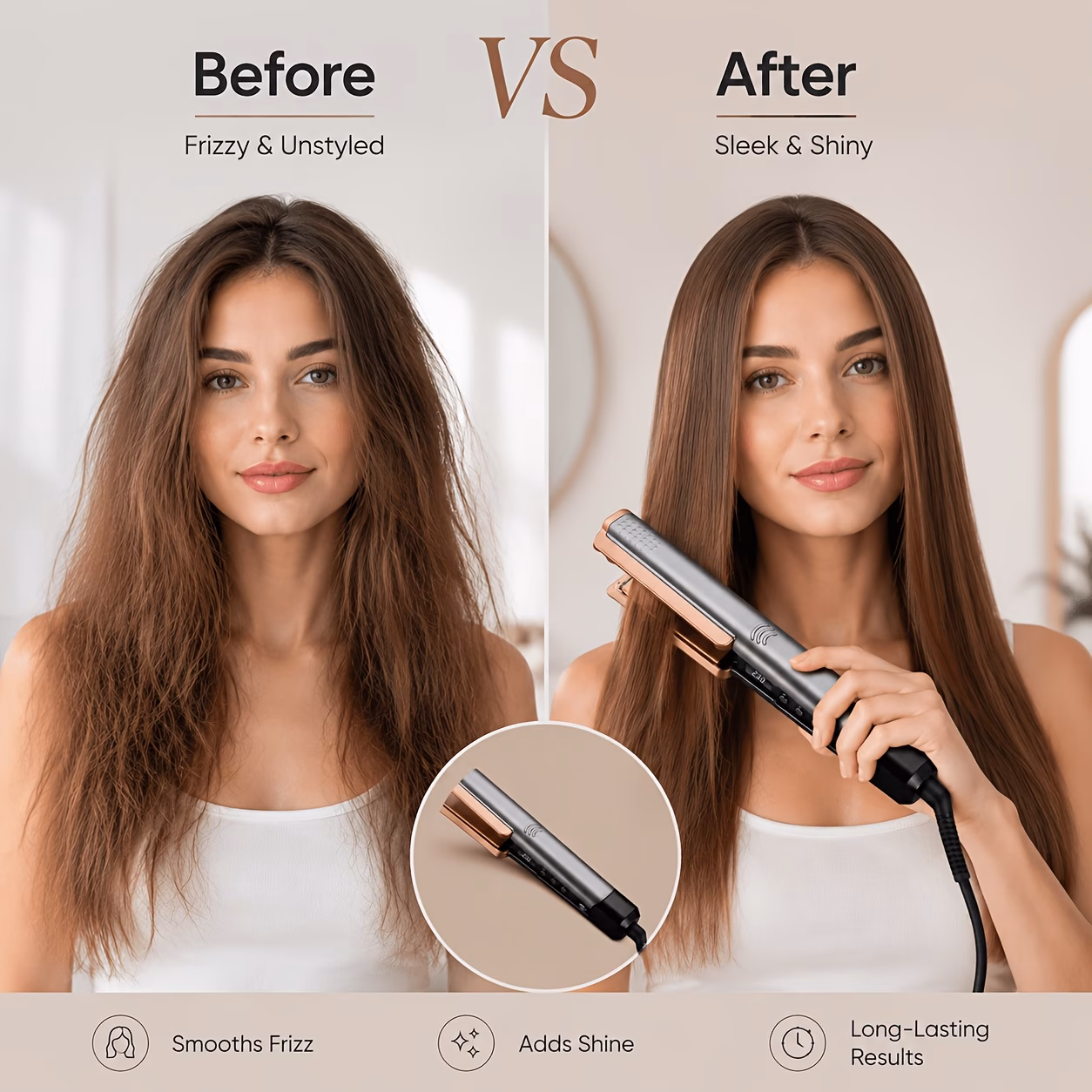 Lisseur Cheveux Femme pour Cheveux Lisses – Image 3