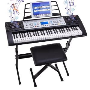 Ensemble Piano Clavier Électrique 61 Touches