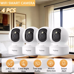 4 pièces Caméra WiFi Intelligente 5g/2.4ghz
