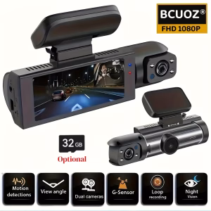 Caméra de tableau de bord double 1080P pour voitures