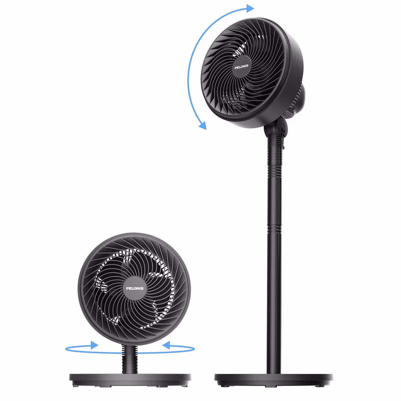 1 ventilateur de sol noir Midea – Image 5